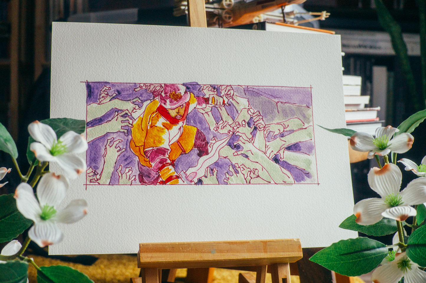 The Blighted Tide Watercolour Print