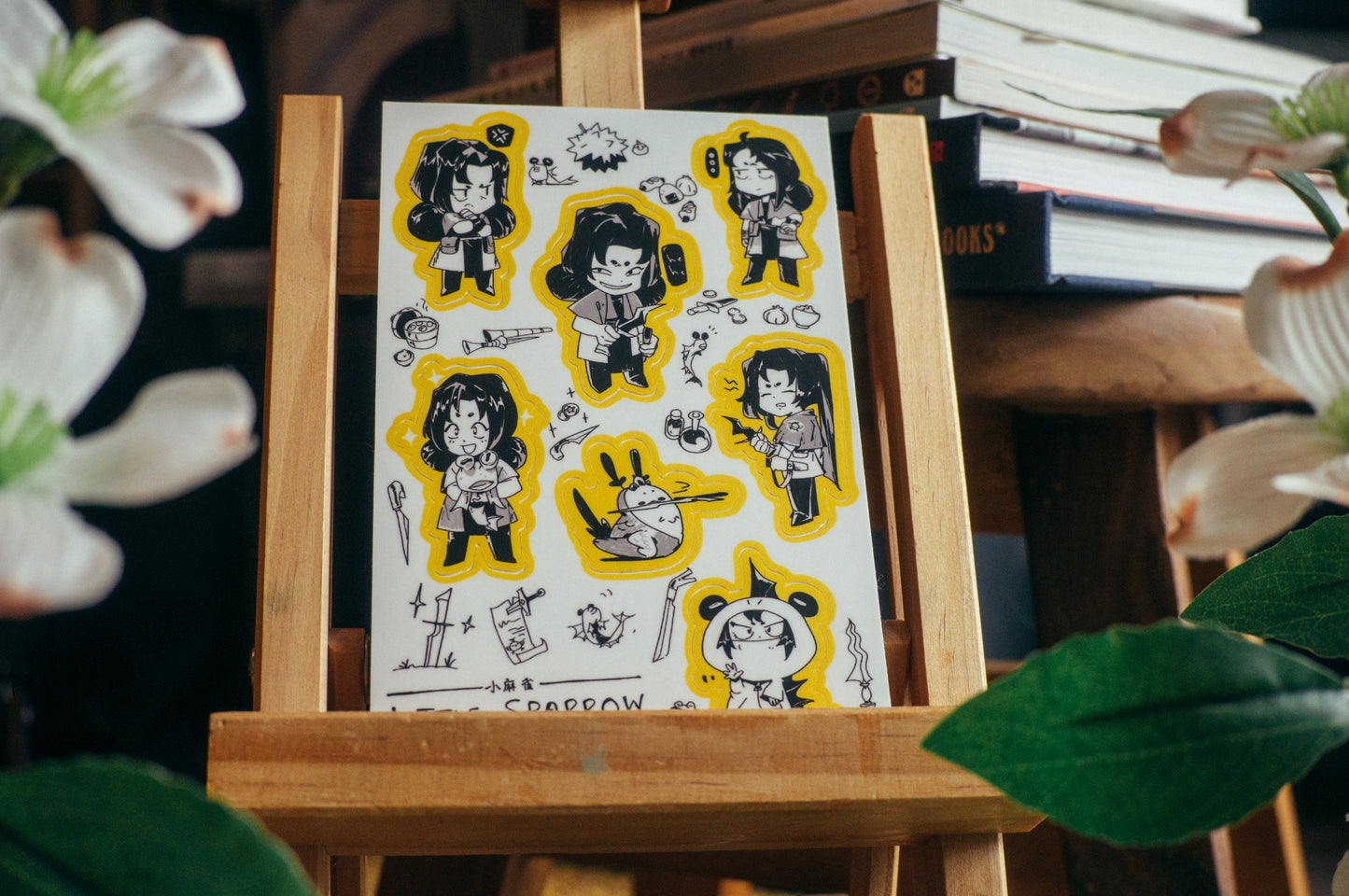 Little Sparrow Finds A Knife Sticker Sheet